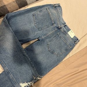 Agolde jeans Riley high rise straight crop